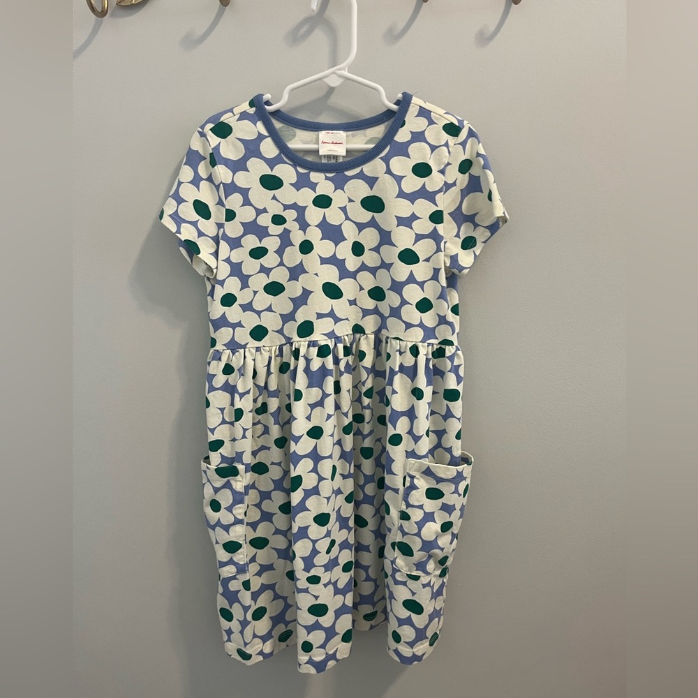 Hanna Andersson short sleeve Pocket dress size 8